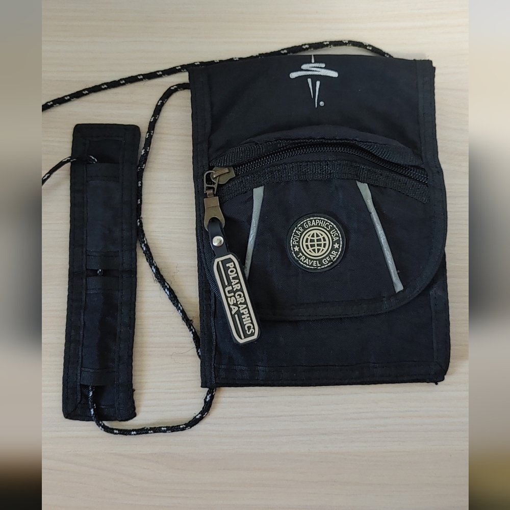 Vintage Polar Graphics USA passport holder